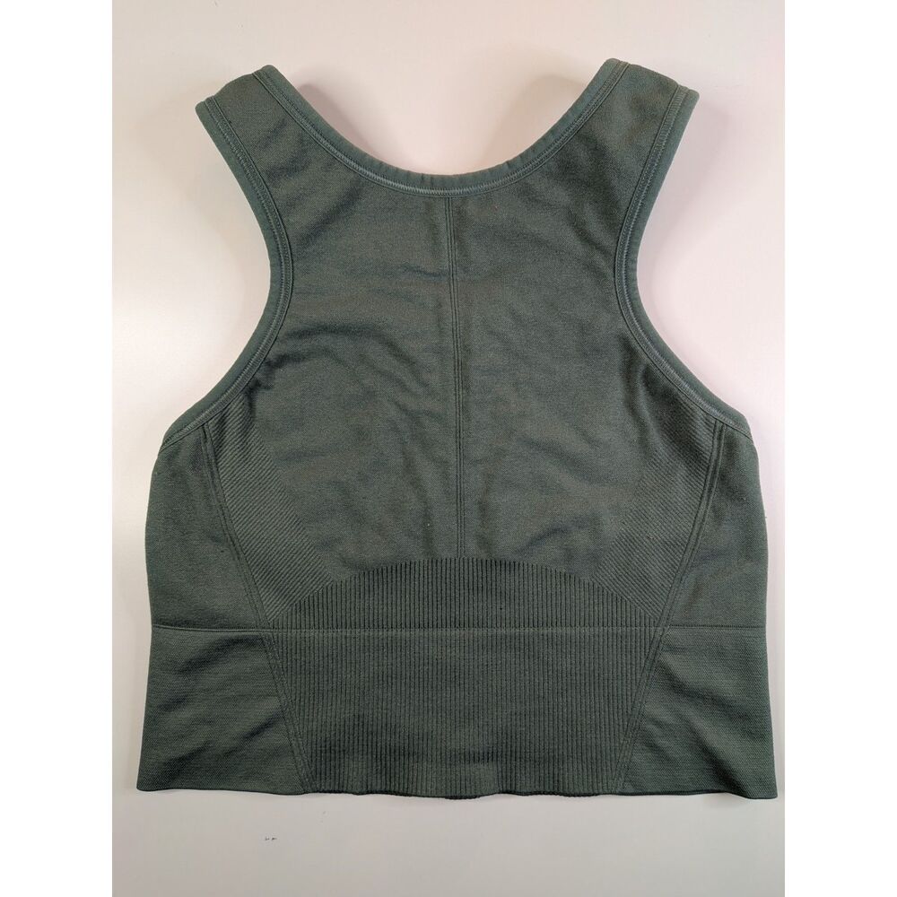 All in Motion Women’s Small Green Seamless Longline Sports Bra Crop Top